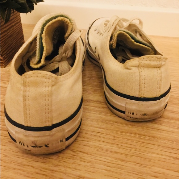 White CONVERSE All Stars w/ two tone tongue sz6.5 - Picture 5 of 5